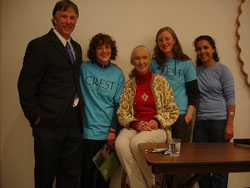 CREST staff with Jane Goodall 